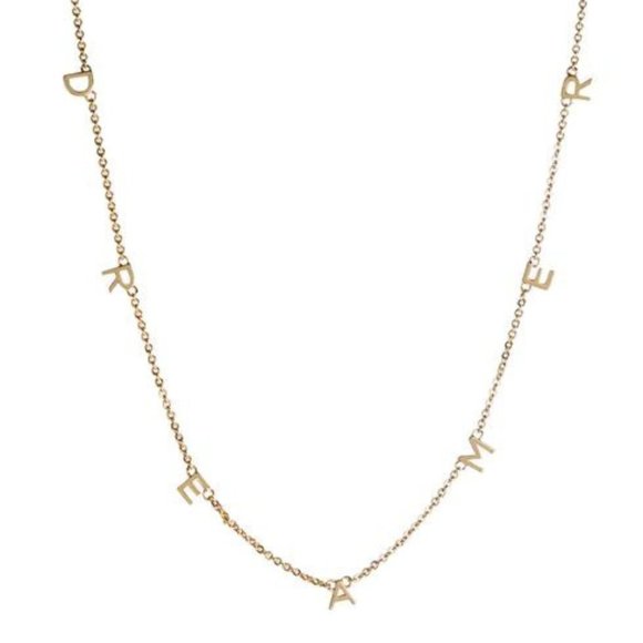 Gold Necklace-Dreamer/Dainty 16"-19" - Picture 1 of 5